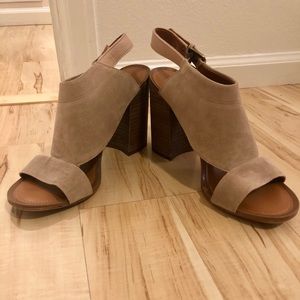 Franco sarto stacked heels size 9